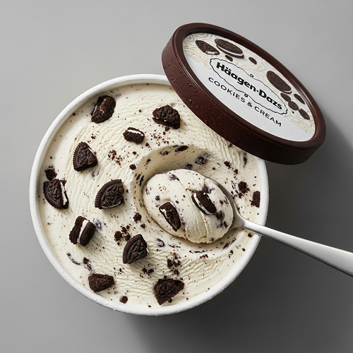 Cookie & Cream Haagen Dazs Ice Cream 