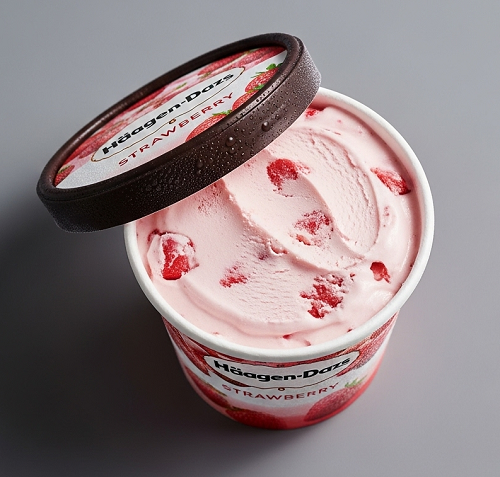Strawberry Haagen Dazs Ice Cream 