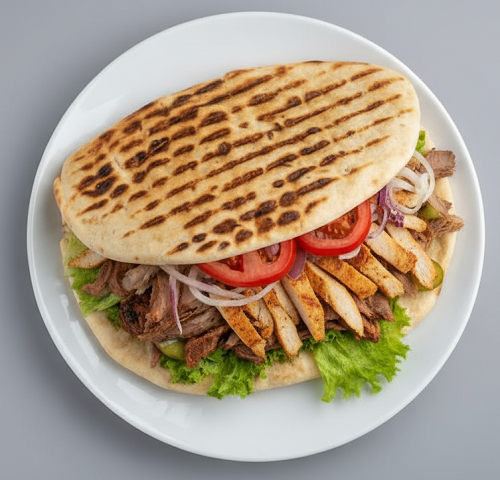 Mix Doner In Pitta 
